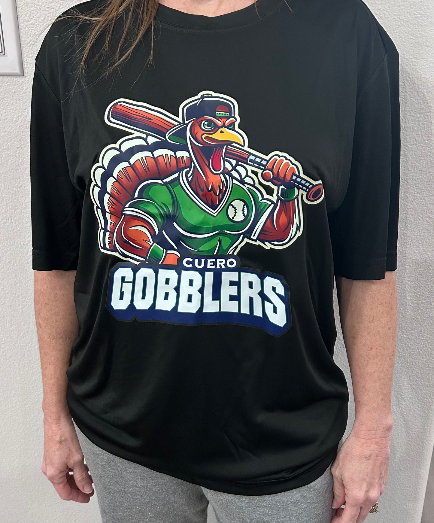 Mean Green Baseball Turkey Tee - Black - Drifit