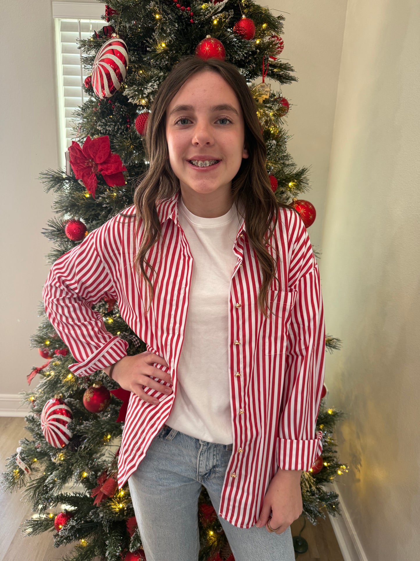 Stripe Button Up