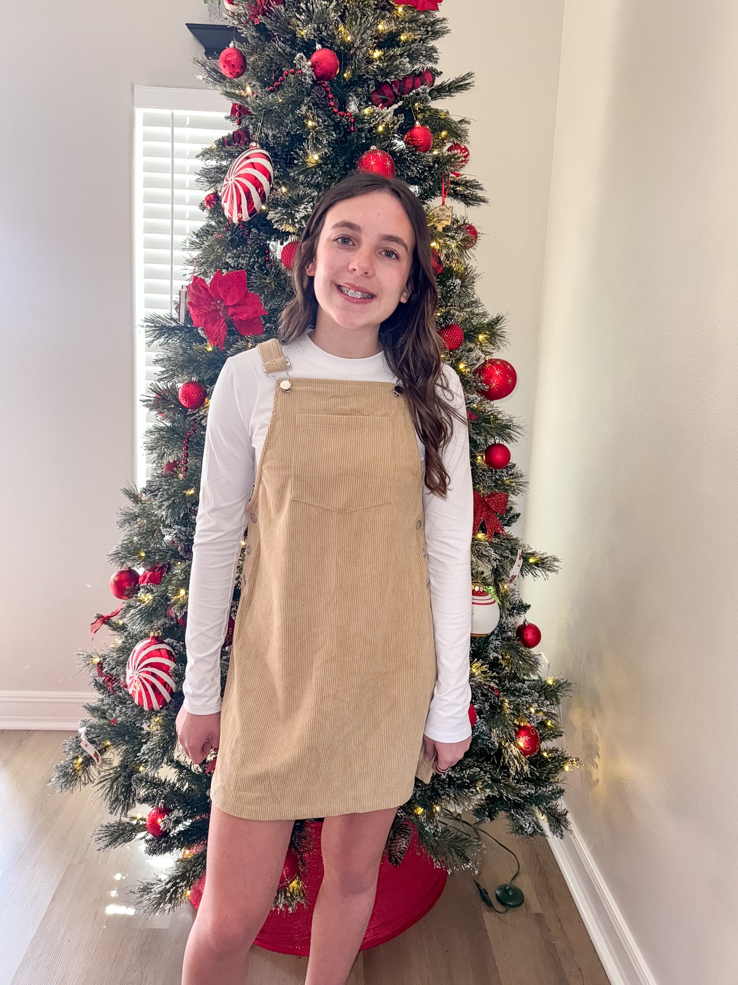 The Everyday Corduroy Overall Dress