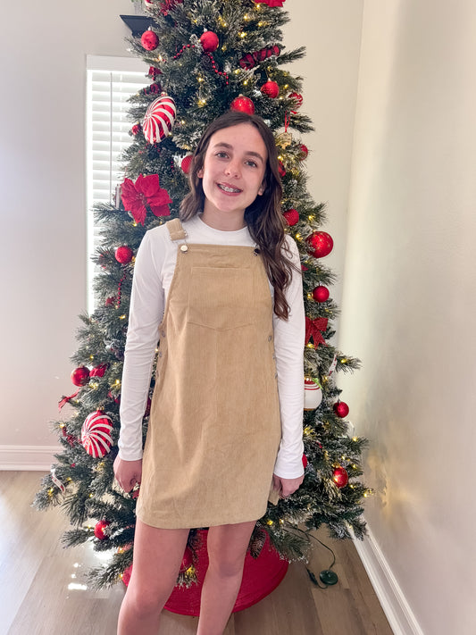 The Everyday Corduroy Overall Dress