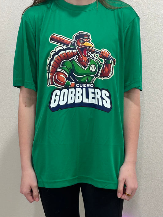 Mean Green Baseball Turkey Tee - Kelly Green - Drifit