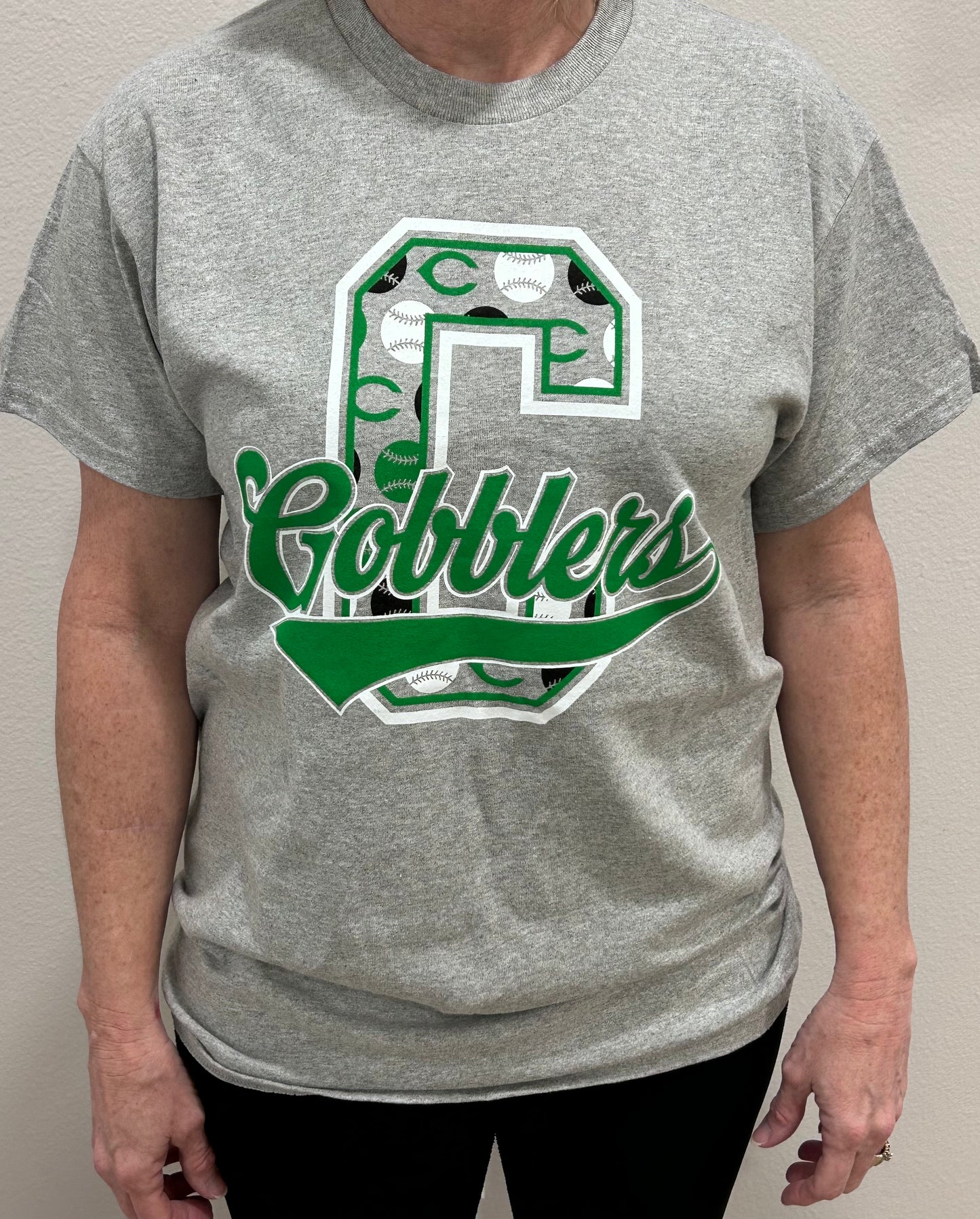 Gobblers with C Baseball Shirt - Cotton