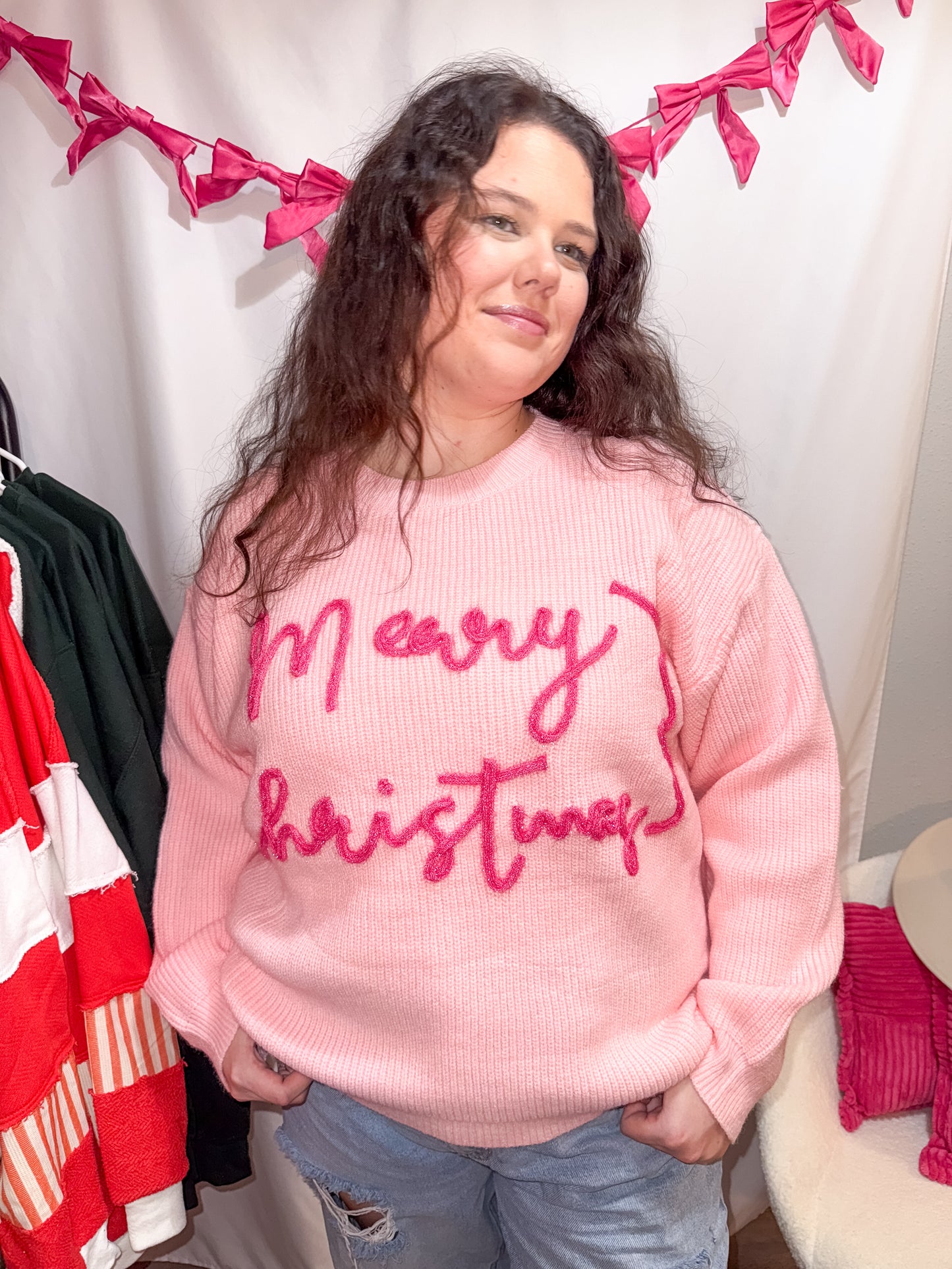 Pink Christmas Sweater