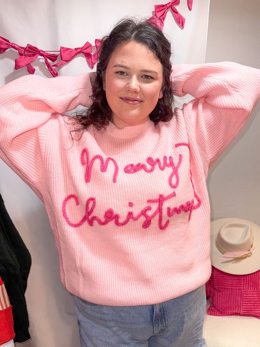 Pink Christmas Sweater