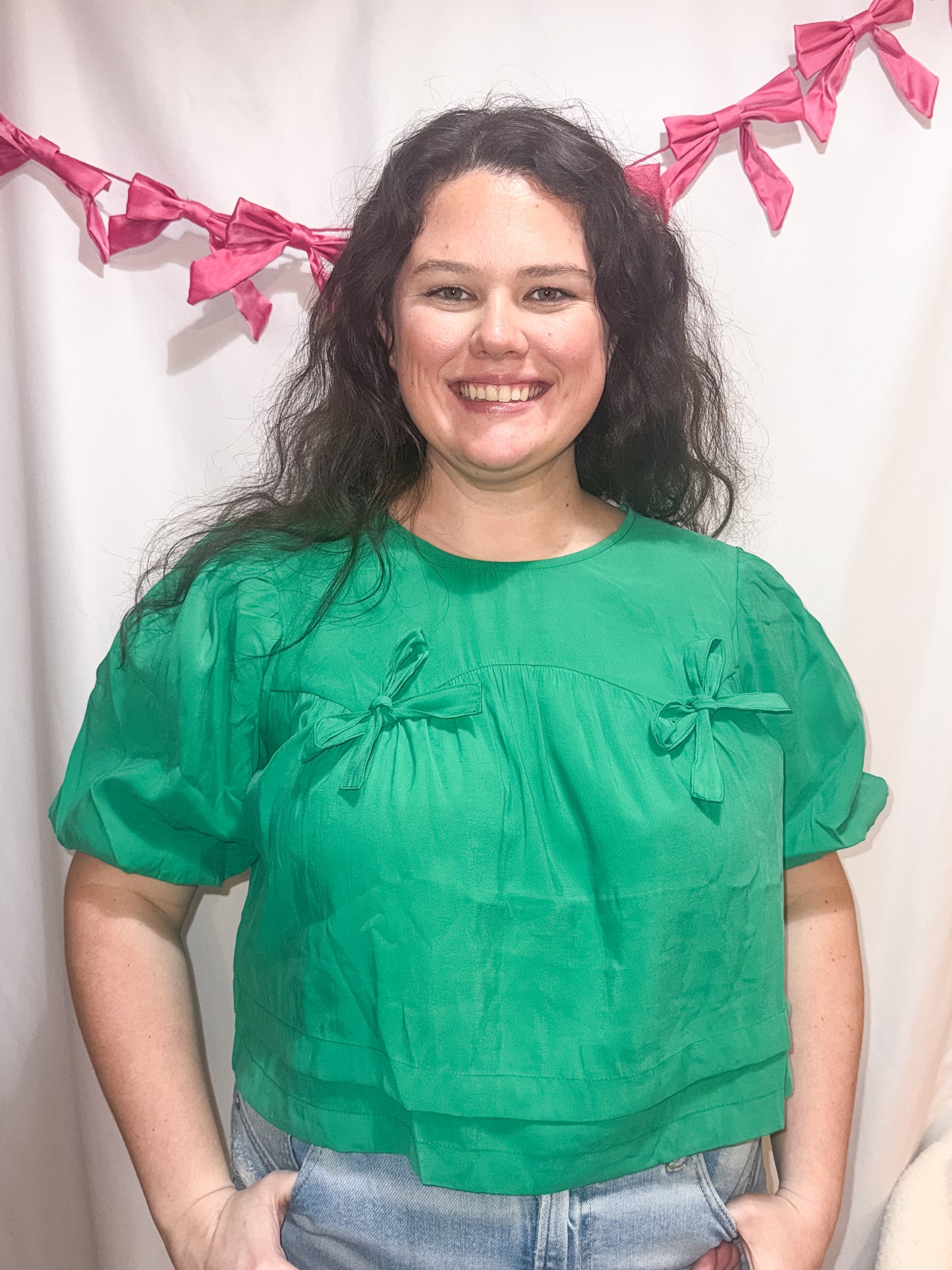 Green Bow Top
