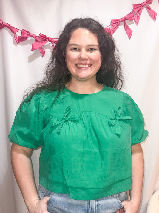 Green Bow Top