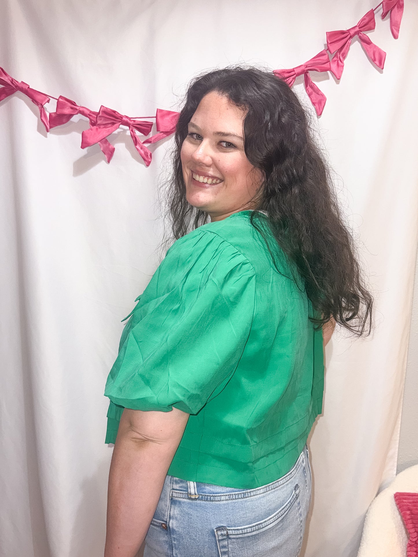 Green Bow Top