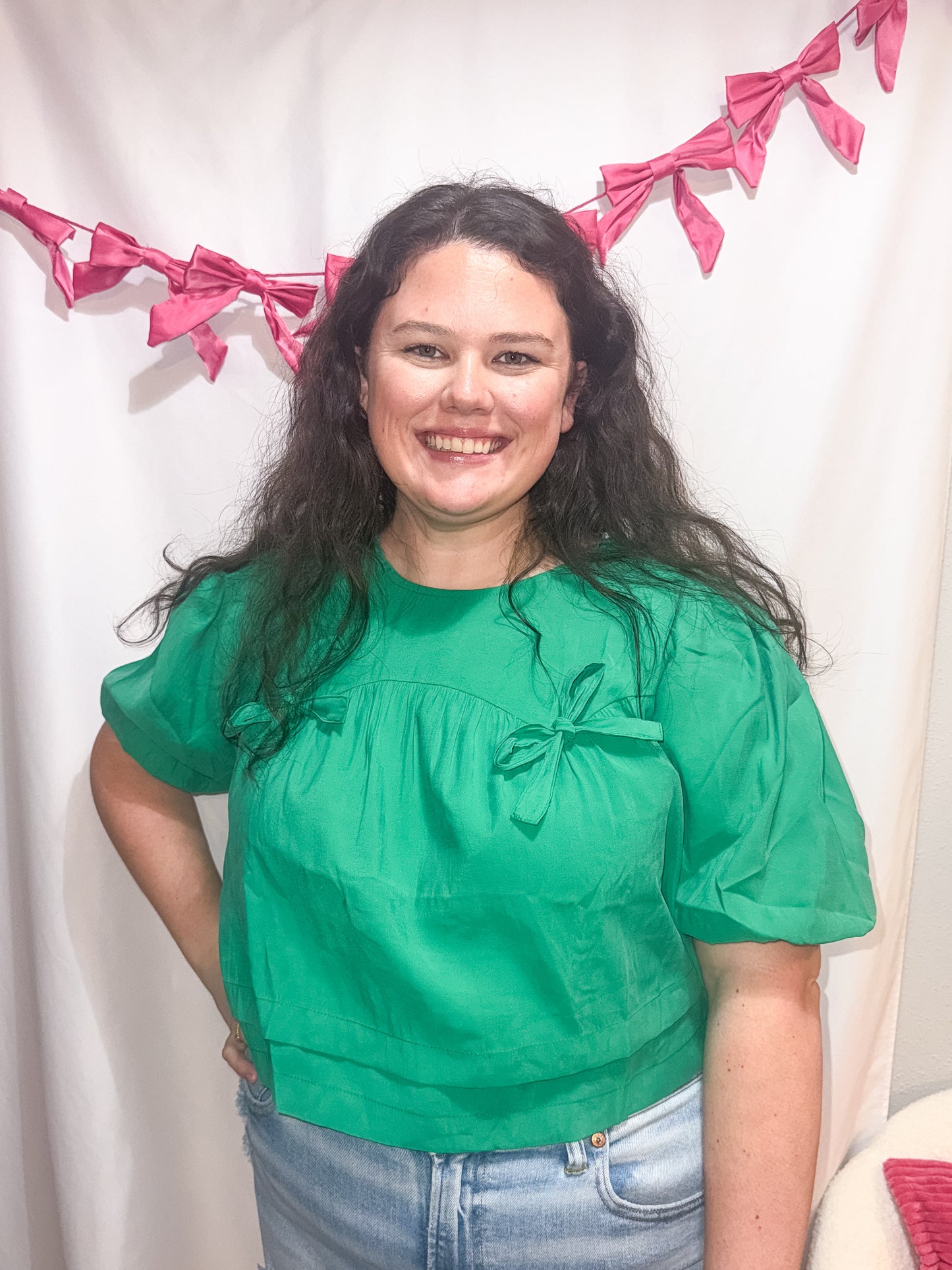 Green Bow Top